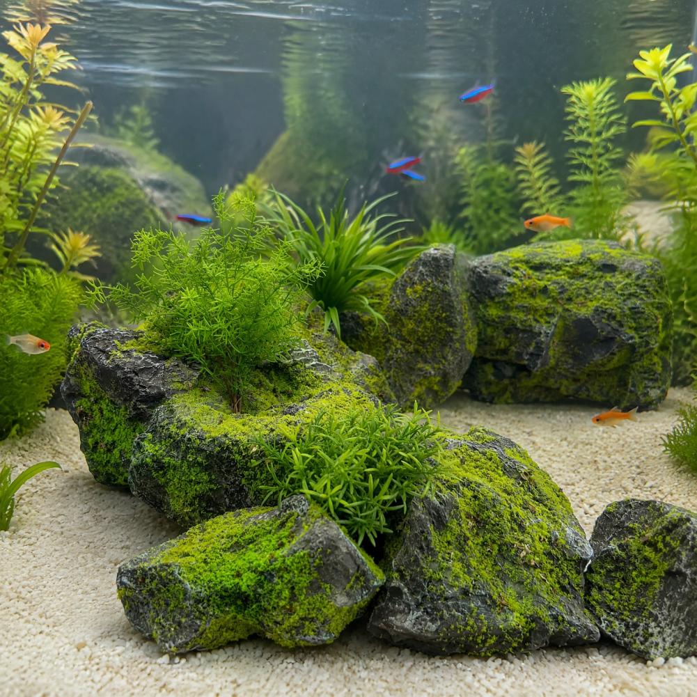 Bonsai Garden With Pond - Rocas de Musgo Artificial para Paisajismo,
