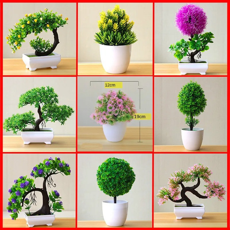 Bonsai Garden Accessories - Planta Artificial Pequeña en Maceta, Bonsái
