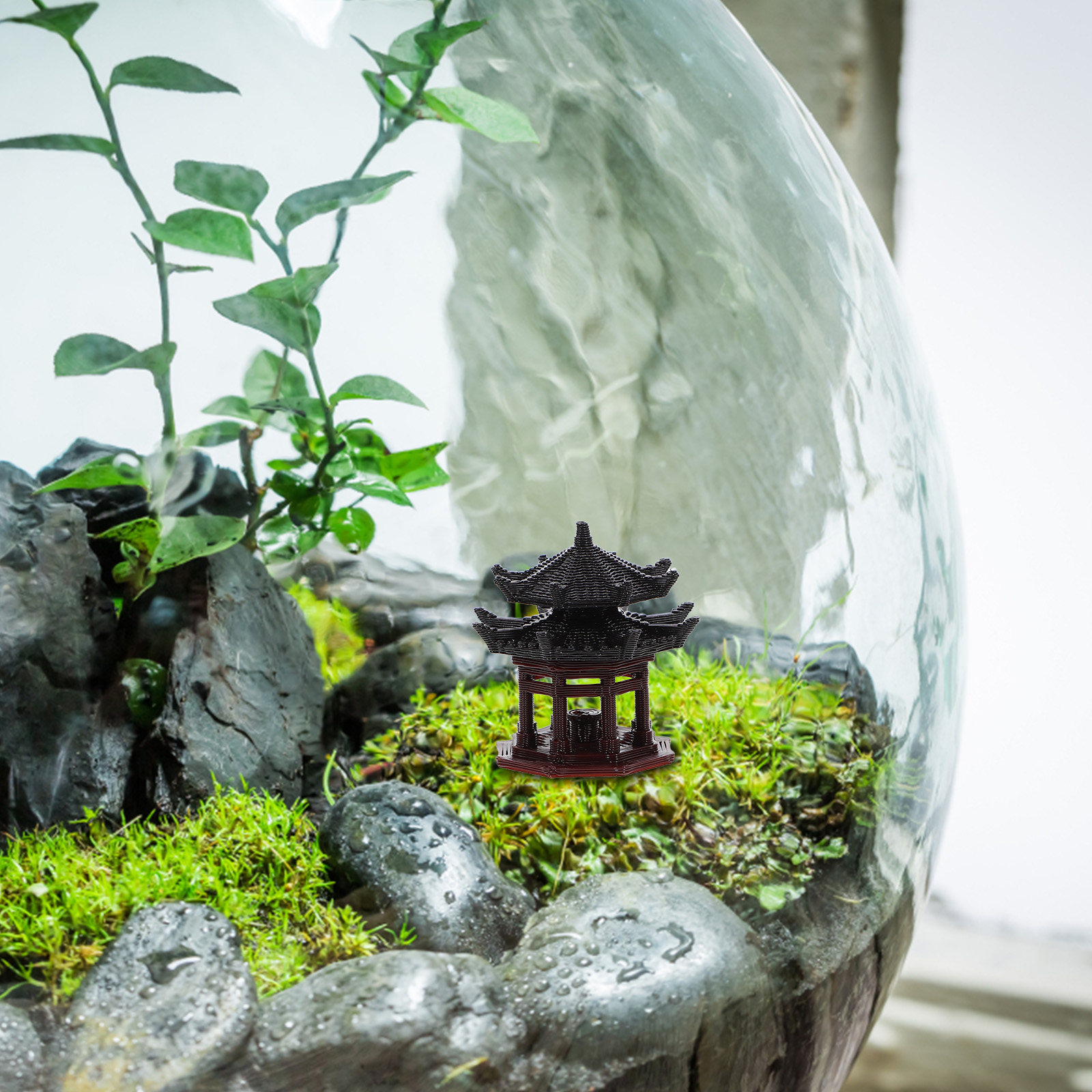 Mini Estatua de Pabellón Estil - Bonsai Garden Chinese Garden reseña y precio