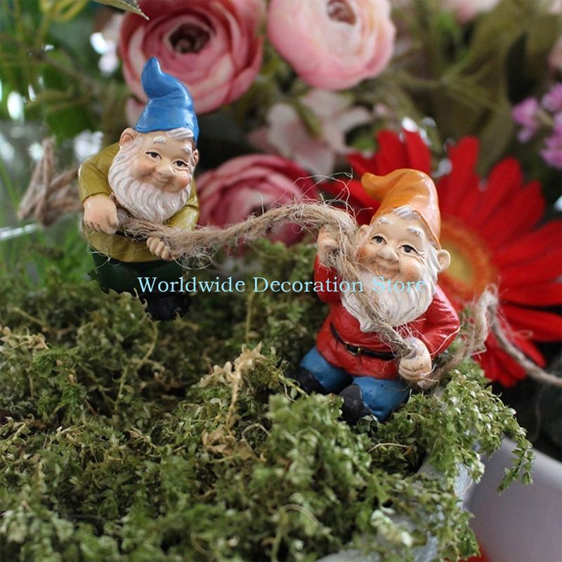 Q39B 4pcs Figuras resina enana - Bonsai Garden With Pond reseña y precio