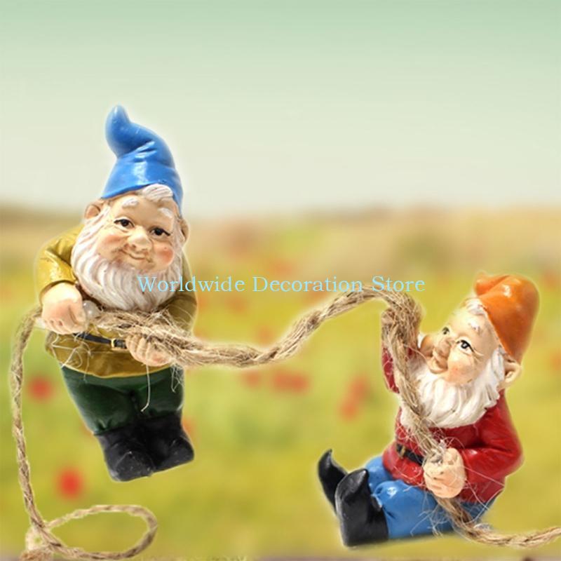 Q39B 4pcs Figuras resina enana - Bonsai Garden With Pond reseña y precio
