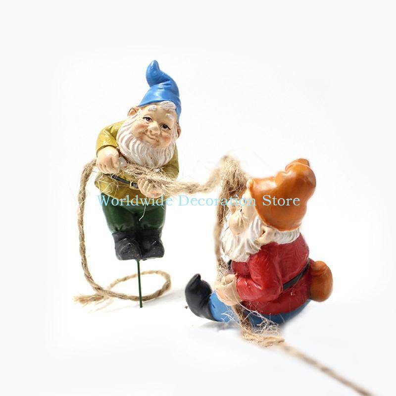 Q39B 4pcs Figuras resina enana - Bonsai Garden With Pond reseña y precio
