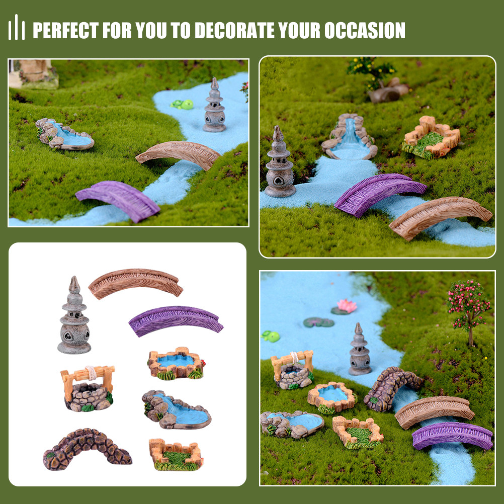 1 juego de adornos de jardín e - Bonsai Garden With Pond reseña y precio