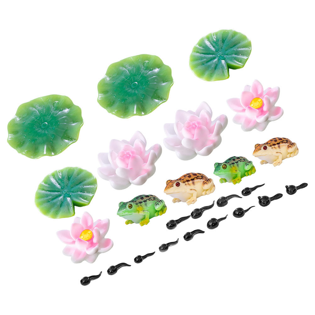 1 juego de miniaturas de resin - Bonsai Garden With Pond reseña y precio
