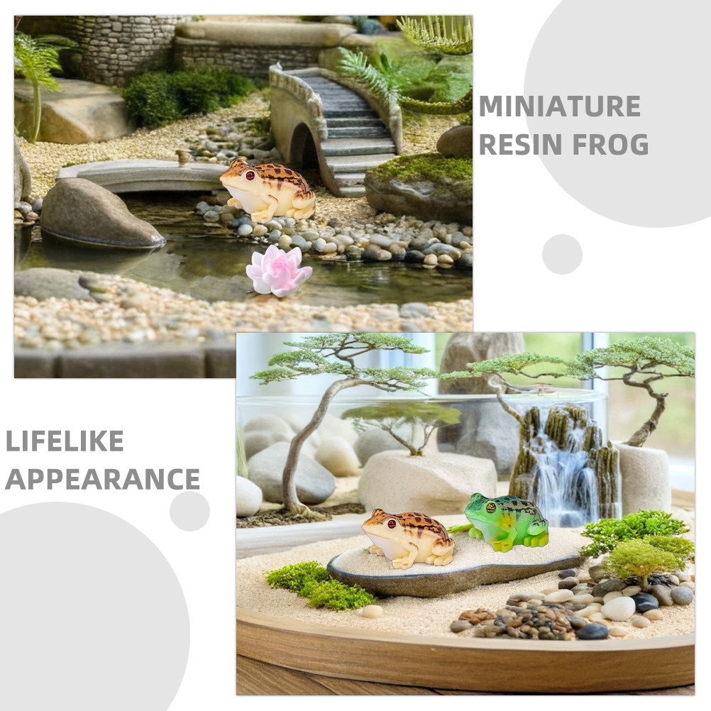 1 juego de miniaturas de resin - Bonsai Garden With Pond reseña y precio