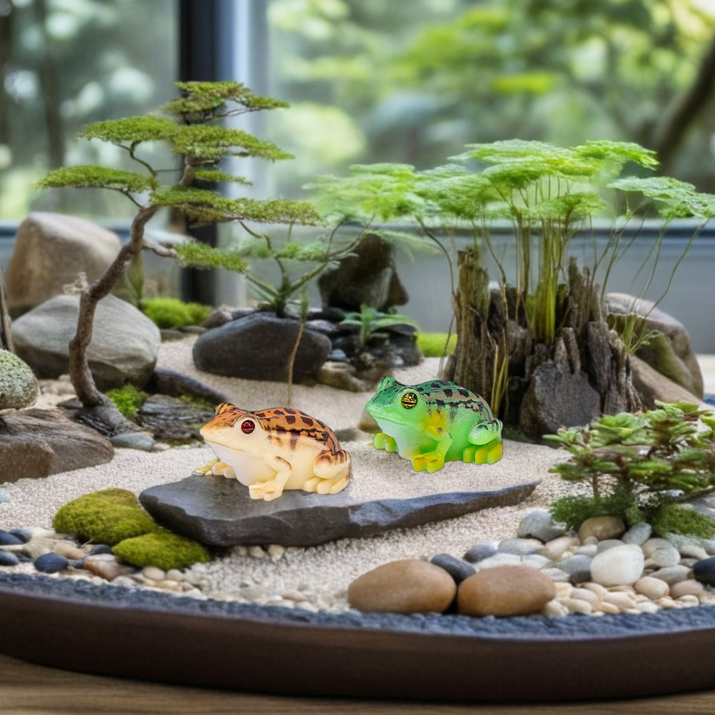1 juego de miniaturas de resin - Bonsai Garden With Pond reseña y precio