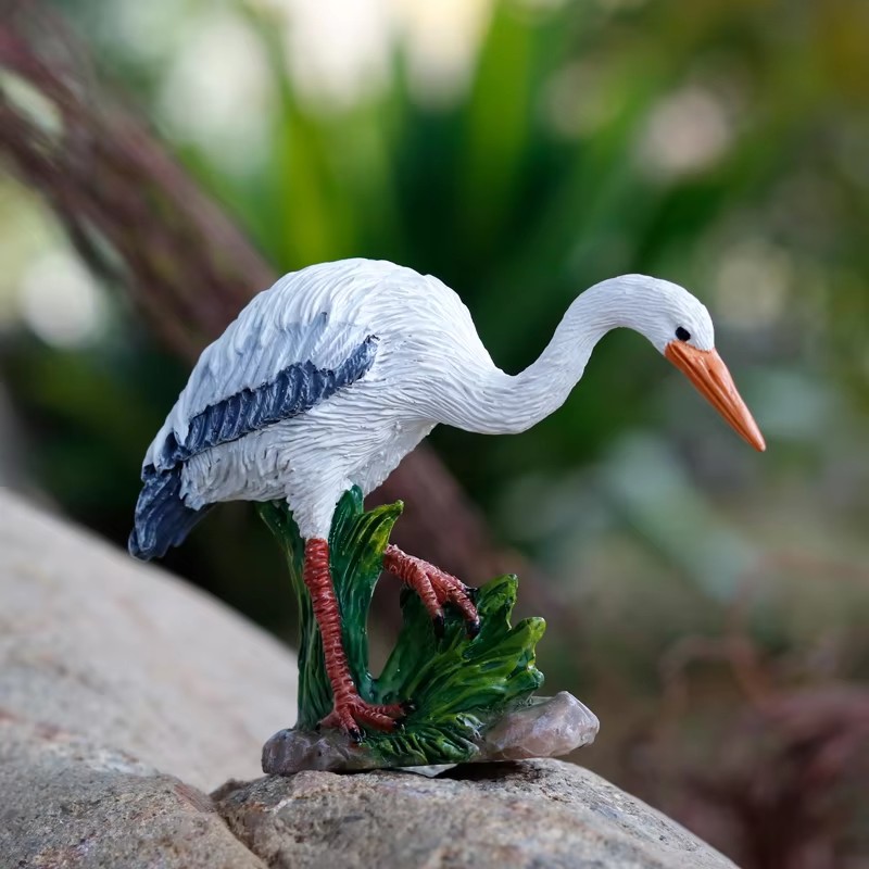Mini estatua de resina de grul - Bonsai Garden With Pond reseña y precio