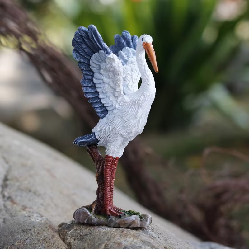 Mini estatua de resina de grul - Bonsai Garden With Pond reseña y precio