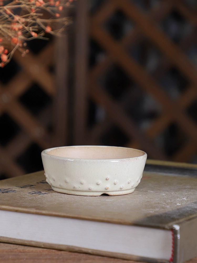 Maceta de bonsái esmaltada red - Bonsai Garden Chinese Garden reseña y precio
