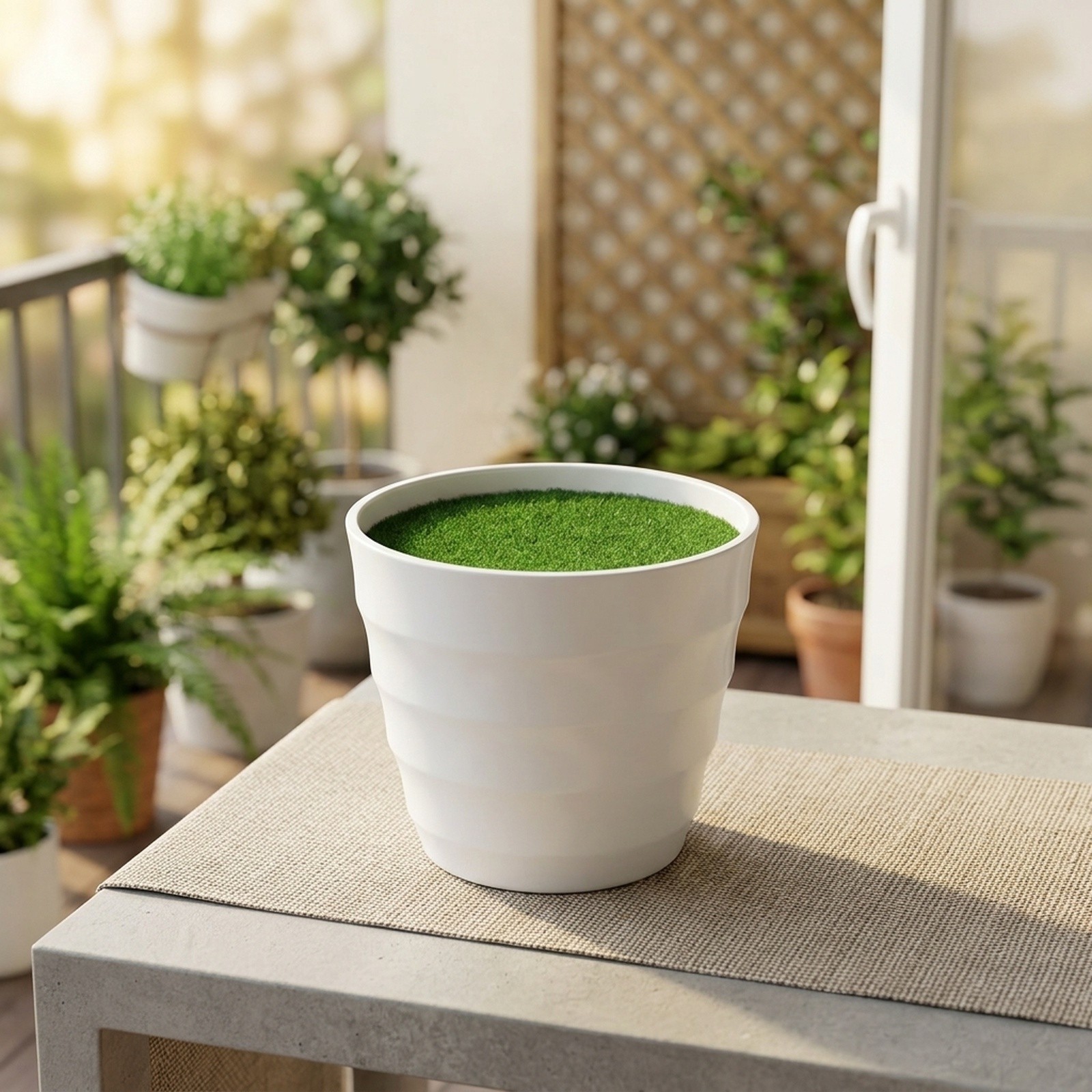 Maceta de Plástico con Césped  - Bonsai Garden Restaurant reseña y precio